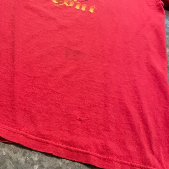 Vintage Sideout Flaming Skull Shirt Mens Medium USA 90s Y2K Surf Skate Flames - Picture 4 of 15